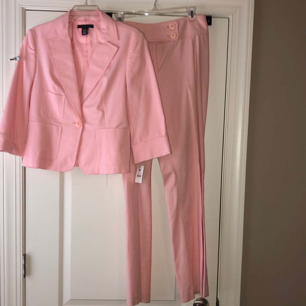 Pink pant suit
